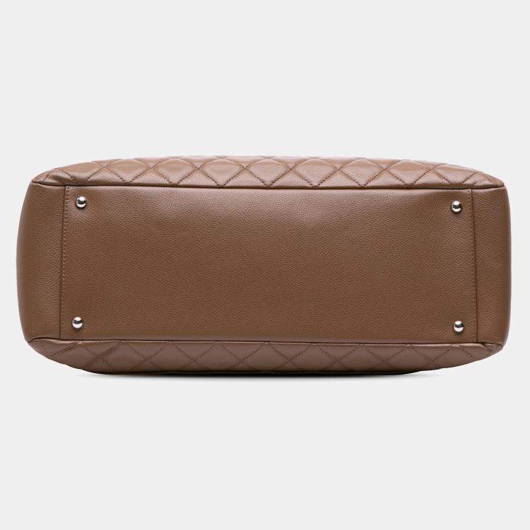 Pre Owned Chanel Brown Caviar Grand Shopping Tote XL