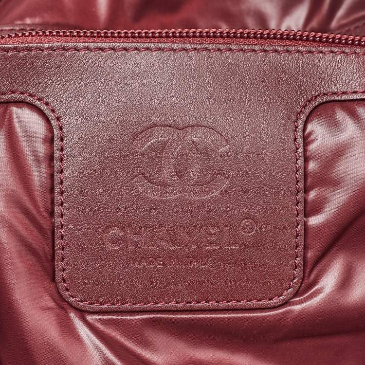 Pre Owned Chanel Black Quilted Nylon Coco Cocoon Backpack