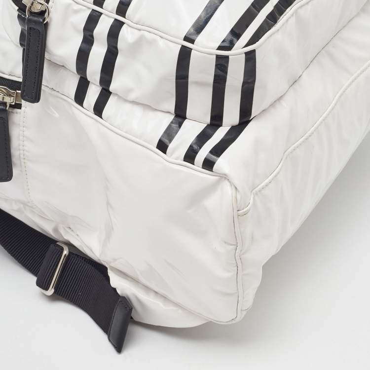 Pre Owned Chanel White Vinyl La Pausa Bay Backpack