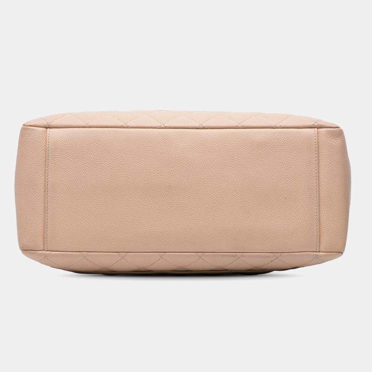 Pre Owned Chanel Brown Caviar Grand Shopping Tote