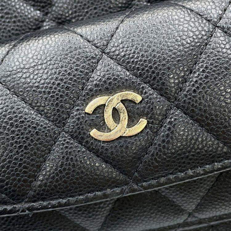Pre Owned Chanel Matelasse Timeless Classics Mini Backpack Blackap3753 Caviar Leather