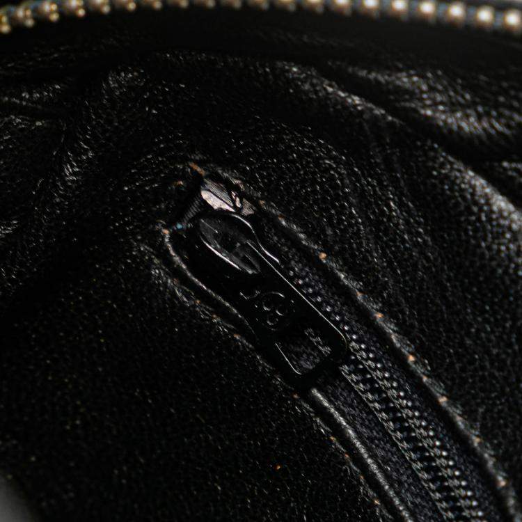 Pre Owned Chanel Black Mini CC Diamond Quilted Lambskin Tassel Camera Bag