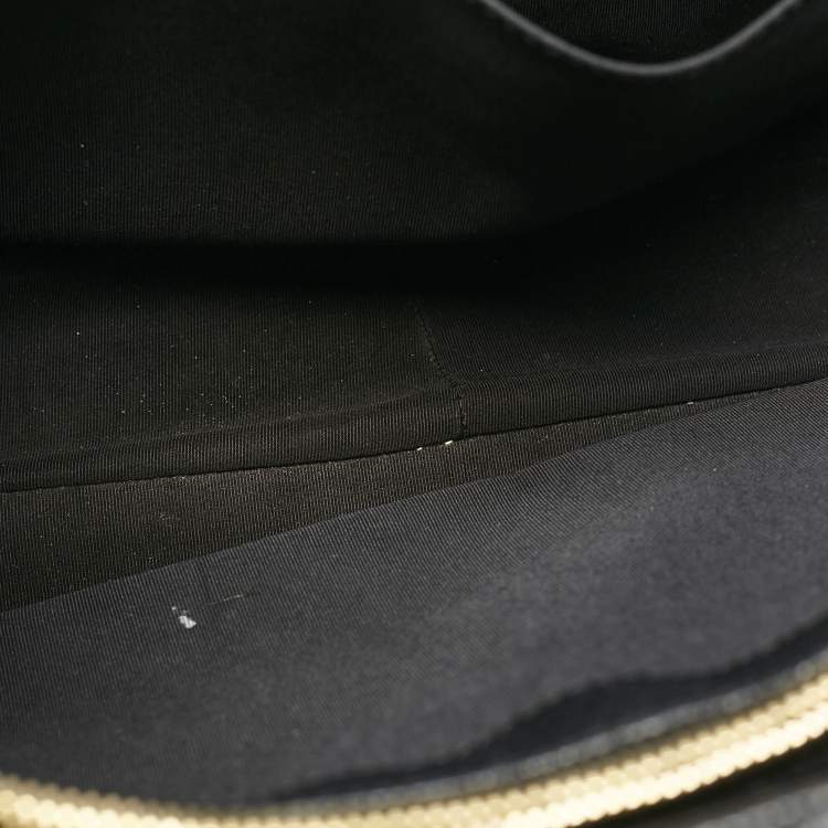Pre Owned Chanel Black Quilted Caviar Leather GST Shopper Tote