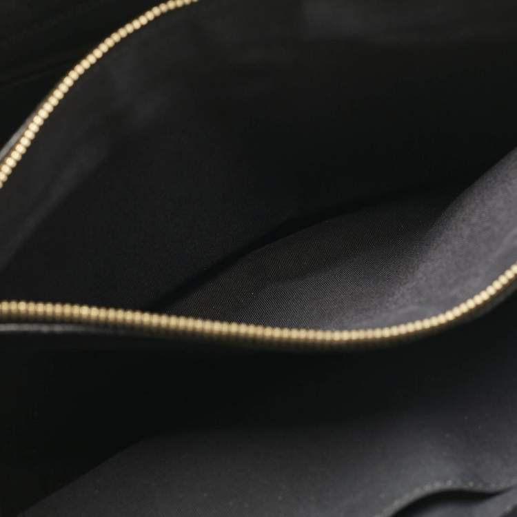 Pre Owned Chanel Black Quilted Caviar Leather GST Shopper Tote