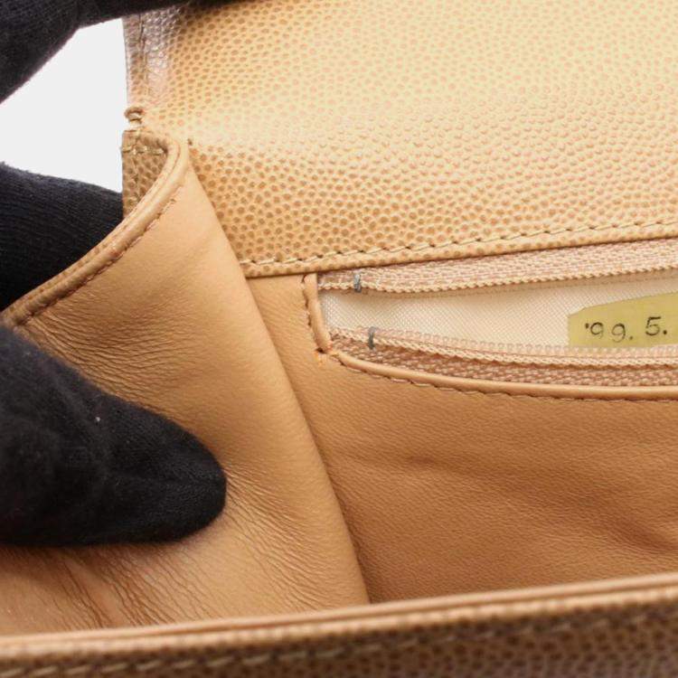 Pre Owned Chanel Twist CC Beige Leather Shoulder Bag