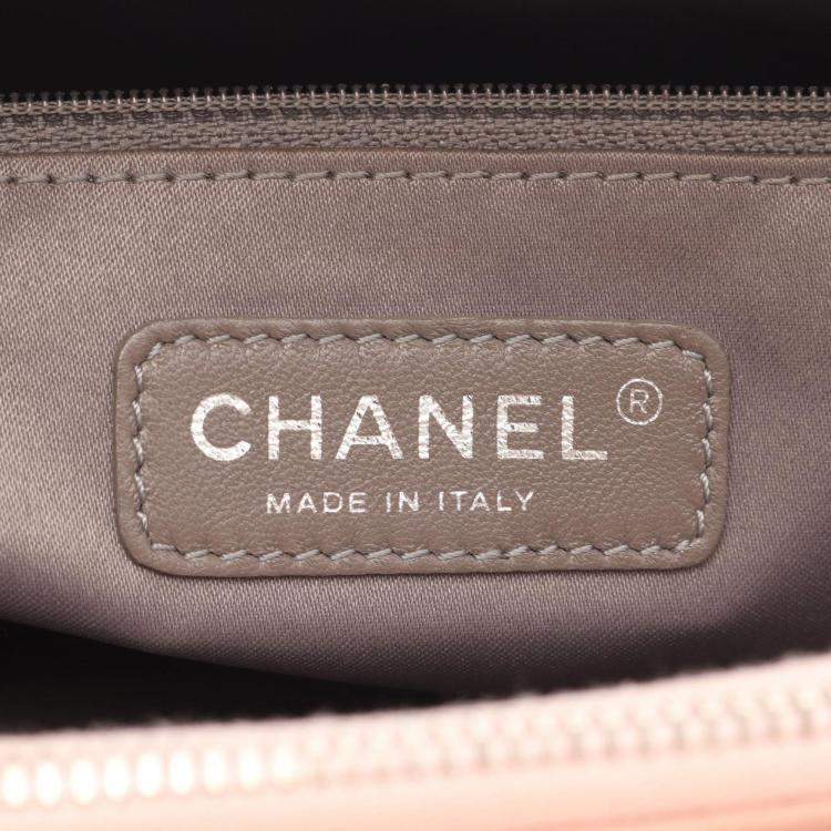 Pre Owned Chanel Matelasse GST Pink Leather Tote Bag