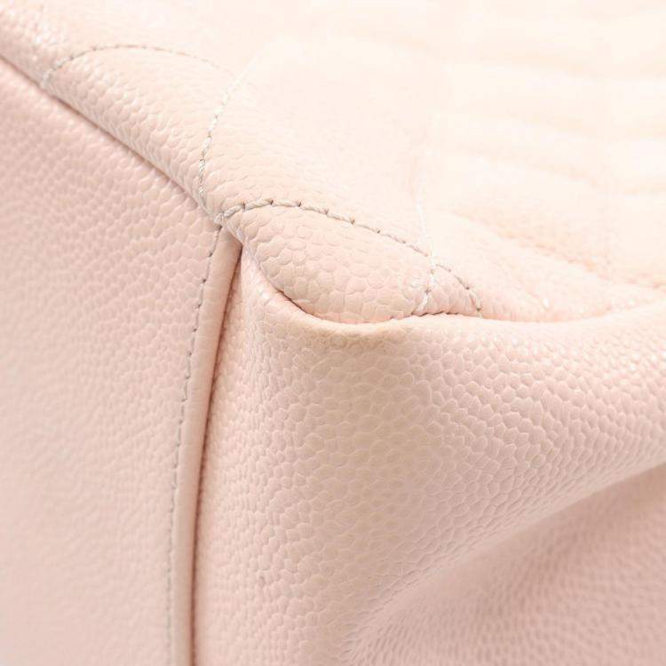 Pre Owned Chanel Matelasse GST Pink Leather Tote Bag