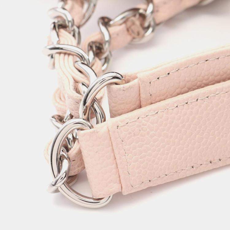 Pre Owned Chanel Matelasse GST Pink Leather Tote Bag
