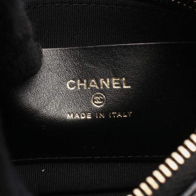 Pre Owned Chanel Chain Around Black Lambskin Chain Shoulder Bag