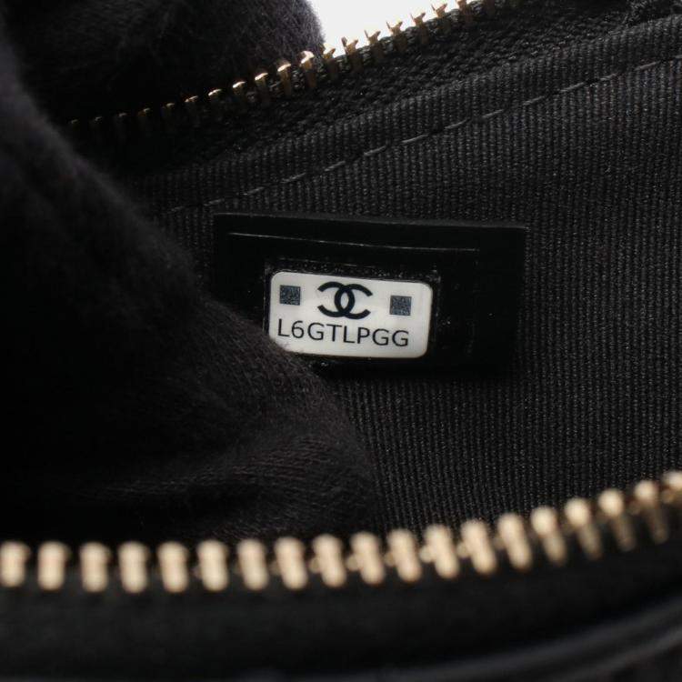 Pre Owned Chanel Chain Around Black Lambskin Chain Shoulder Bag