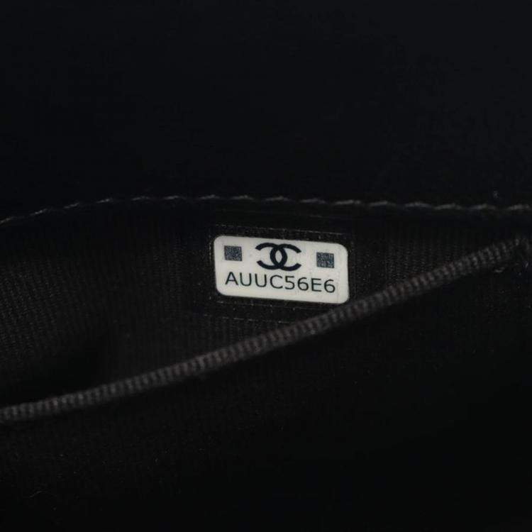 Pre Owned Chanel Matelasse Black Lambskin Crossbody Bag