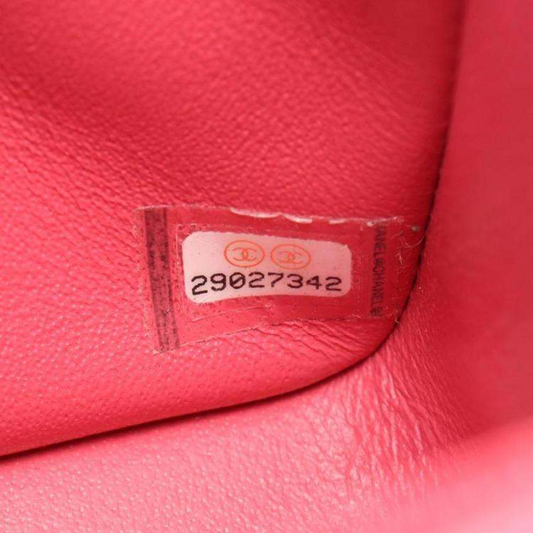 Pre Owned Chanel Flap Pink Leather Crossbody Bag