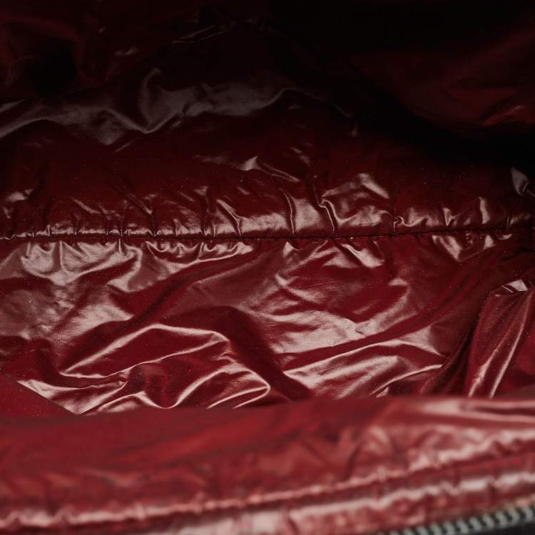 Pre Owned Chanel Black Quilted Nylon Coco Cocoon Bowler Bag
