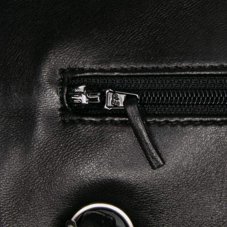 Pre Owned Chanel Black Jumbo Classic Lambskin Double Flap