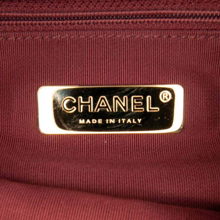 Pre Owned Chanel Black Small Quilted Lambskin Chain Link Flap