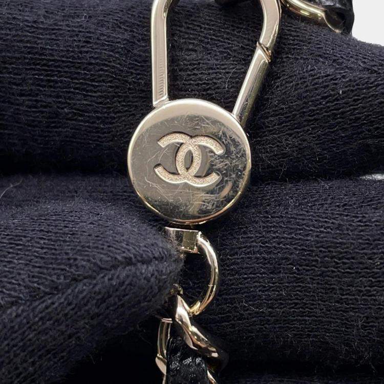 Pre Owned Chanel Matelasse Mini Black Caviar Leather Shoulder Backpack