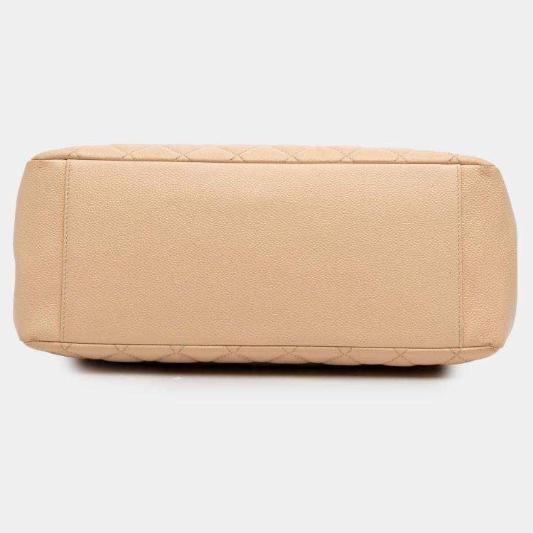 Pre Owned Chanel Brown Caviar Grand Shopping Tote