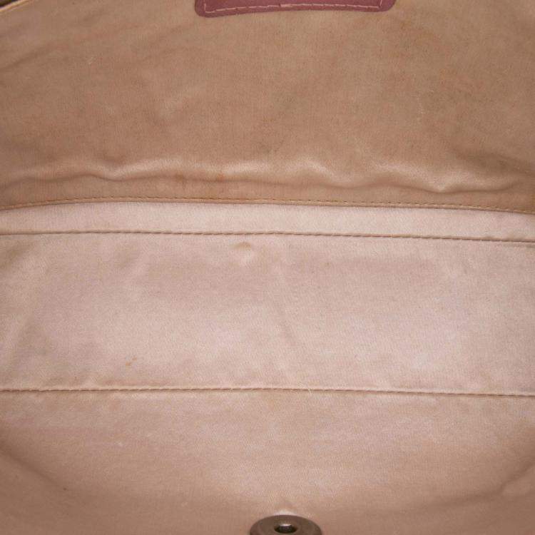Pre Owned Chanel Pink Medium New Travel Line Nylon Single Flap Bag