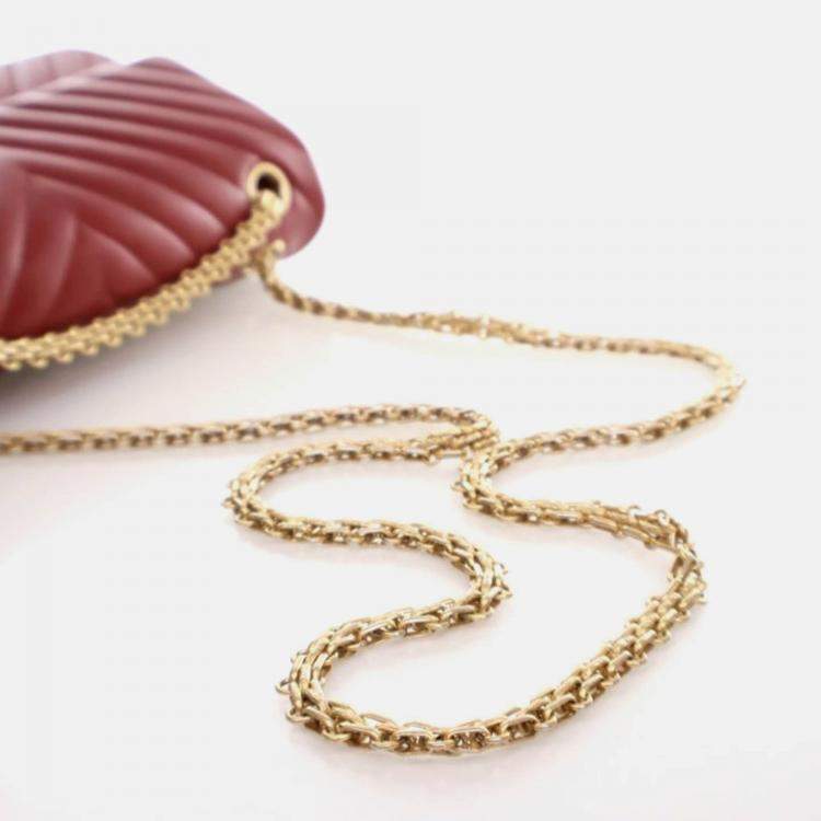 Pre Owned Chanel Reissue 225 Medium Red Calfskin Flap Bag