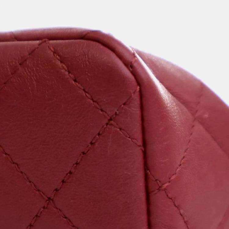 Pre Owned Chanel Red Micro Quilted Lambskin My Crush Bag
