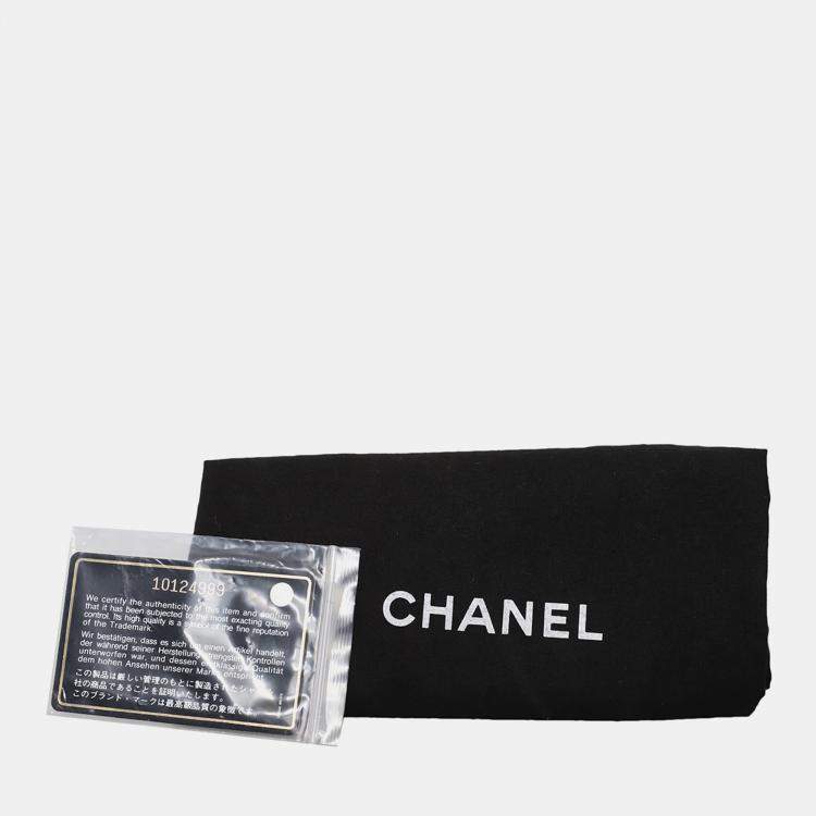 Pre Owned Chanel Printed Satin Mini Flap Shoulder Bag with Mirror