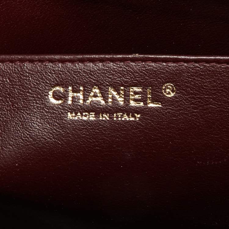 Pre Owned Chanel Black Quilted Lambskin Leather Maxi Classic Single Flap Bag