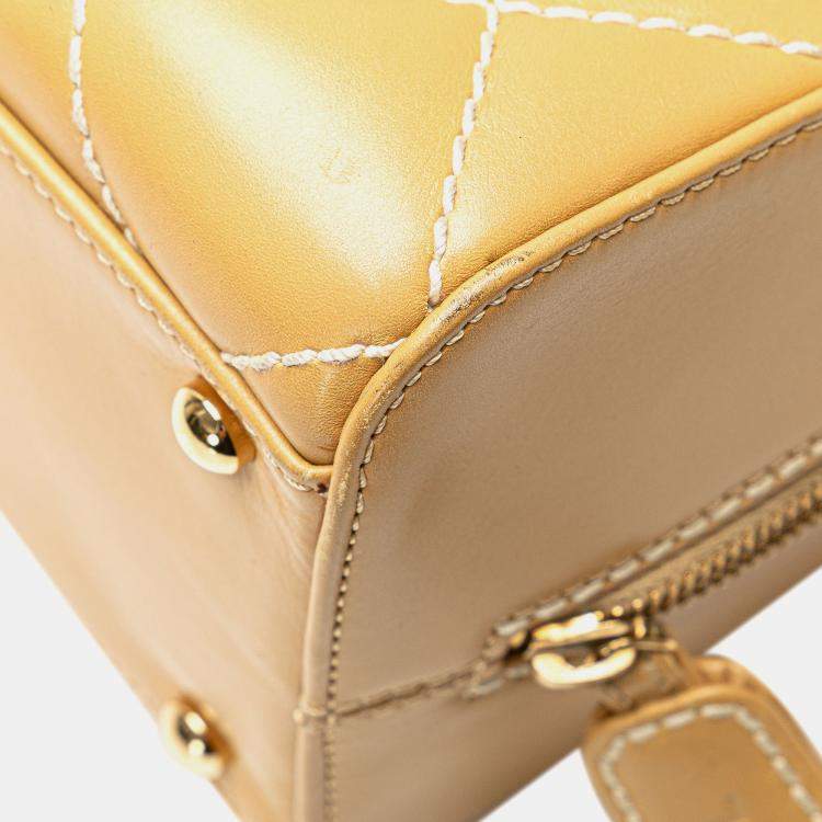 Pre Owned Chanel Brown CC Wild Stitch Handbag