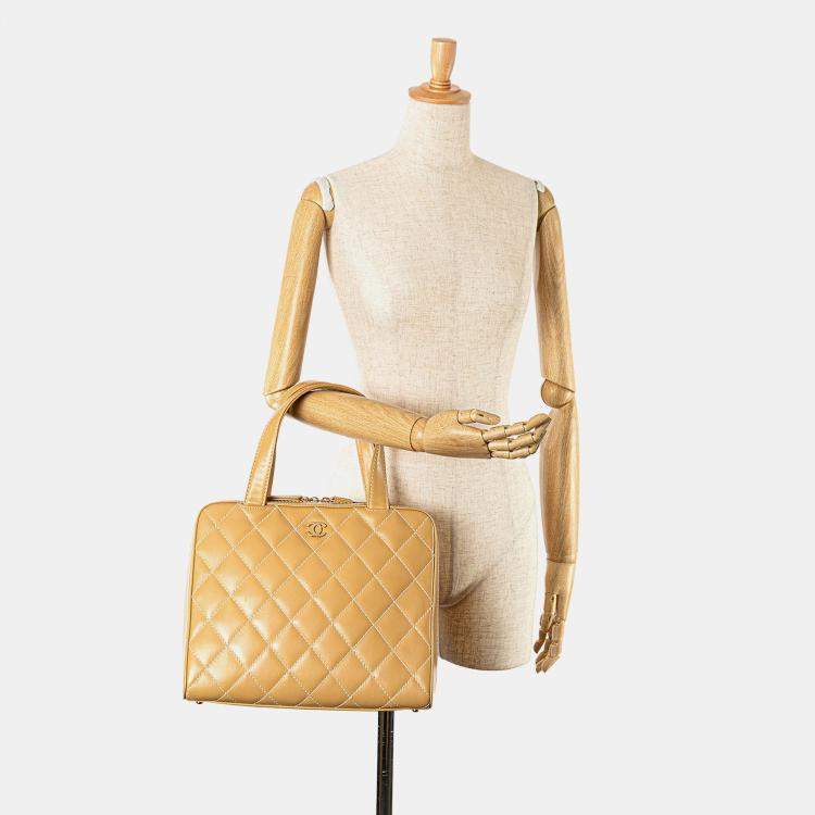 Pre Owned Chanel Brown CC Wild Stitch Handbag