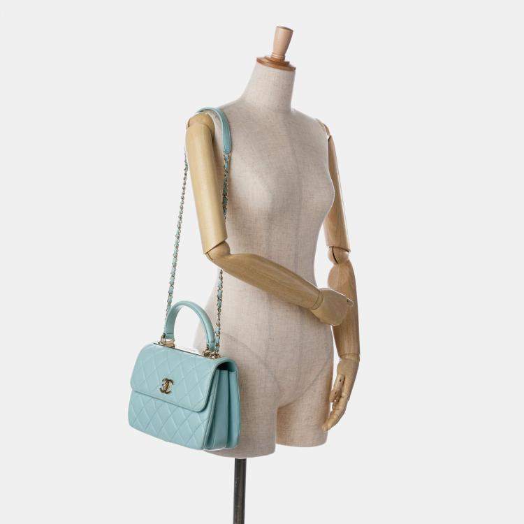 مملوكة مسبقًا Chanel Blue Small Quilted Lambskin Trendy CC Flap Bag