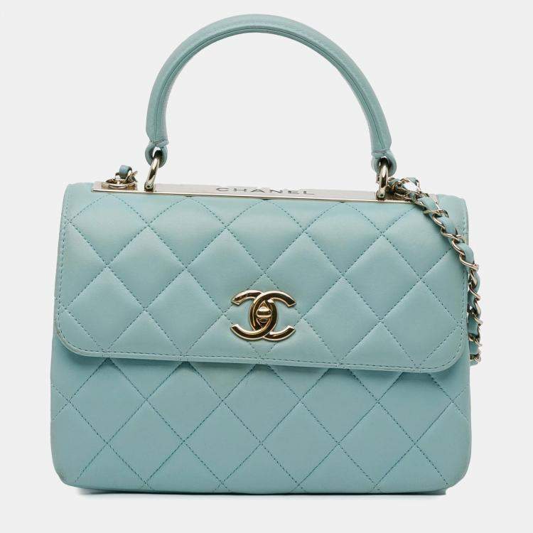 مملوكة مسبقًا Chanel Blue Small Quilted Lambskin Trendy CC Flap Bag