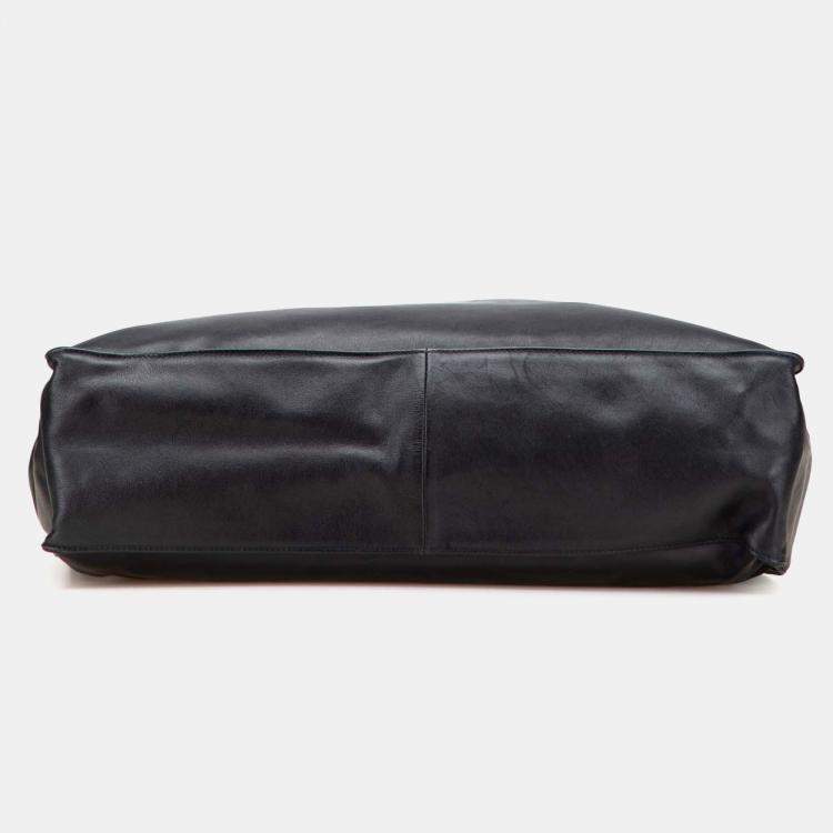 Pre Owned Chanel Black CC Lambskin Tote