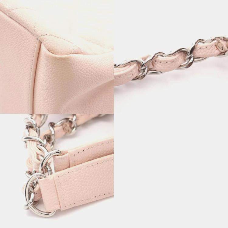 Pre Owned Chanel Grand Shopping Pink Leather Tote Bag