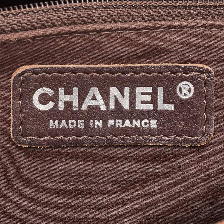 Pre Owned Chanel Brown Nubuck Leather Paris-Dubai Medallion Messenger Bag