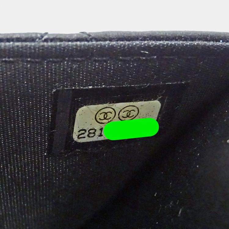 Pre Owned Chanel Black Lambskin Wallet on Chain 