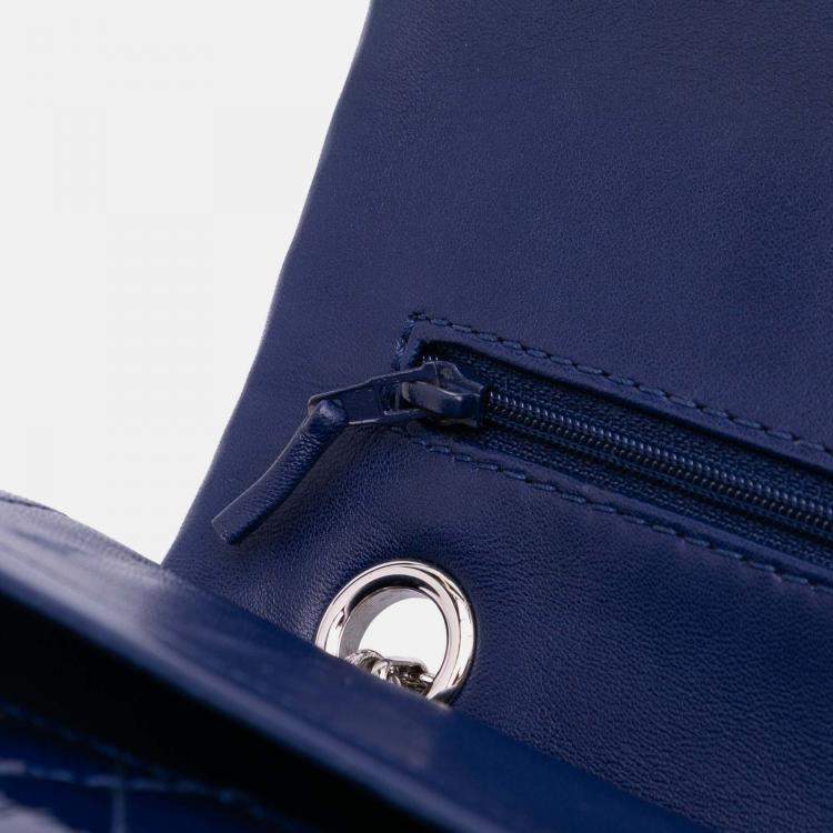 Pre Owned Chanel Blue Reissue 2.55 Patent Double Flap 226