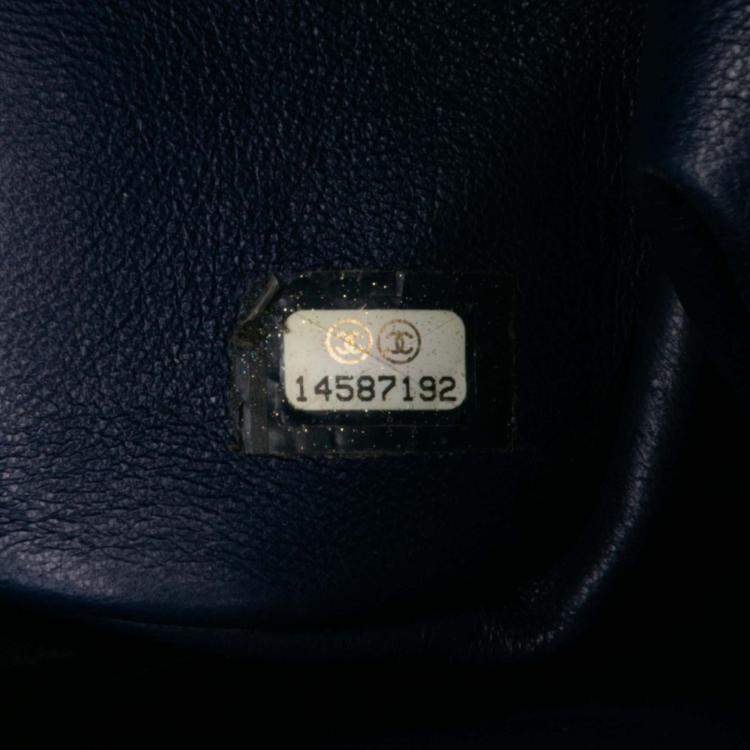 Pre Owned Chanel Blue Reissue 2.55 Patent Double Flap 226