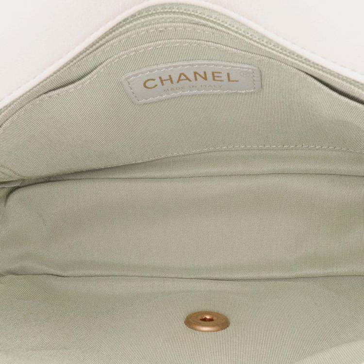 Pre Owned Chanel Single Flap Quilted Calfskin CC Shoulder Bag
