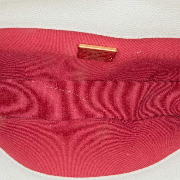 Pre Owned Chanel CC Flap Crossbody Quilted Caviar Bag