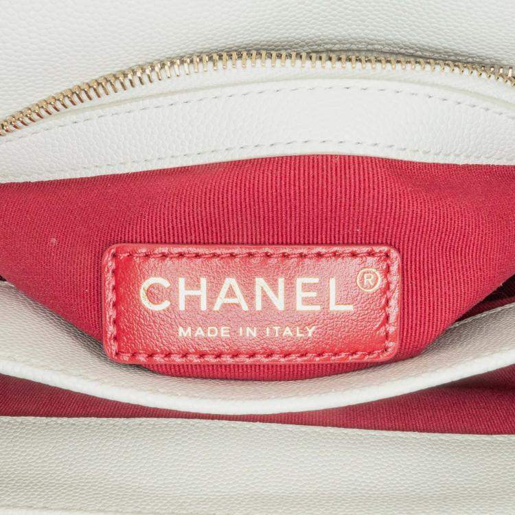 Pre Owned Chanel CC Flap Crossbody Quilted Caviar Bag