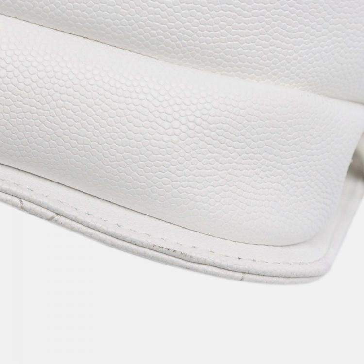 Pre Owned Chanel CC Flap Crossbody Quilted Caviar Bag