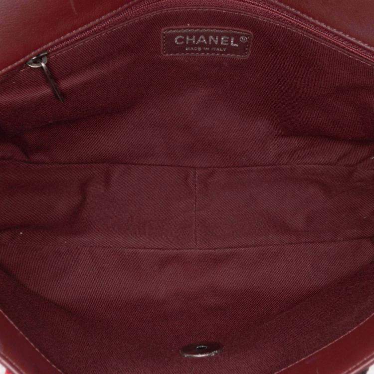 Pre Owned Chanel Stripe Flap CC Canvas Bag