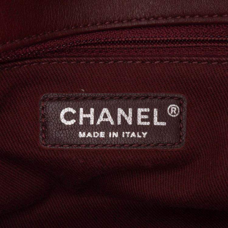 Pre Owned Chanel Stripe Flap CC Canvas Bag