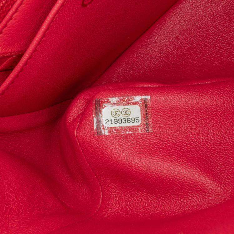 Pre Owned Chanel Classic Single Flap Mini Square Lambskin Bag