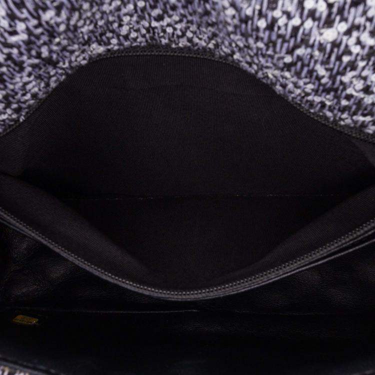 Pre Owned Chanel Elementary Chic Flap Tweed Sequin Bag