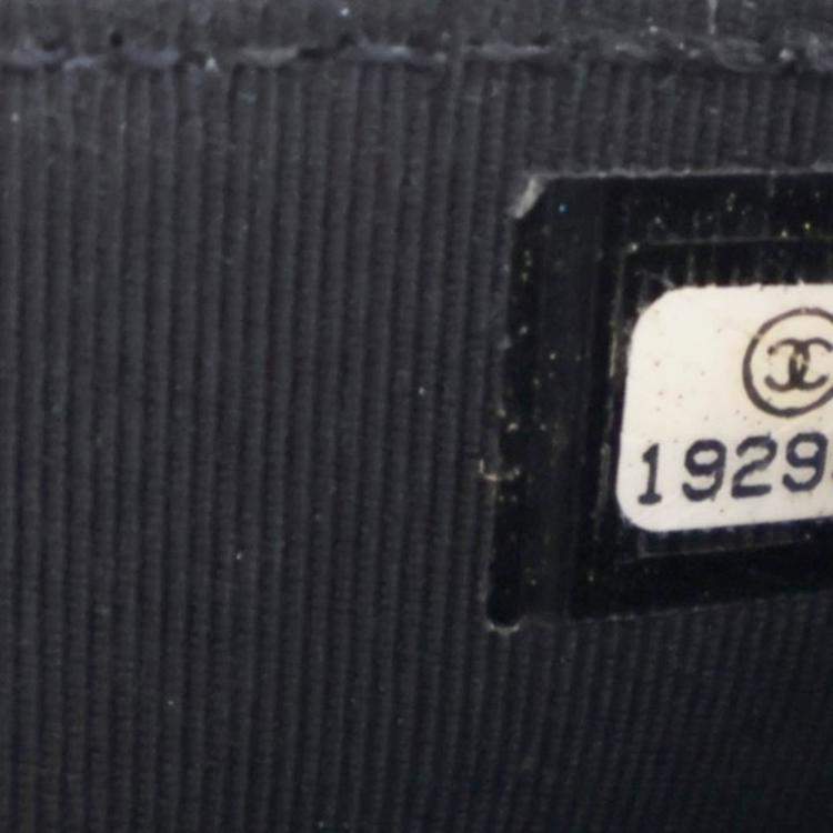 Pre Owned Chanel Classic Wallet On Chain Black Patent Leather Wallet On Chain 
