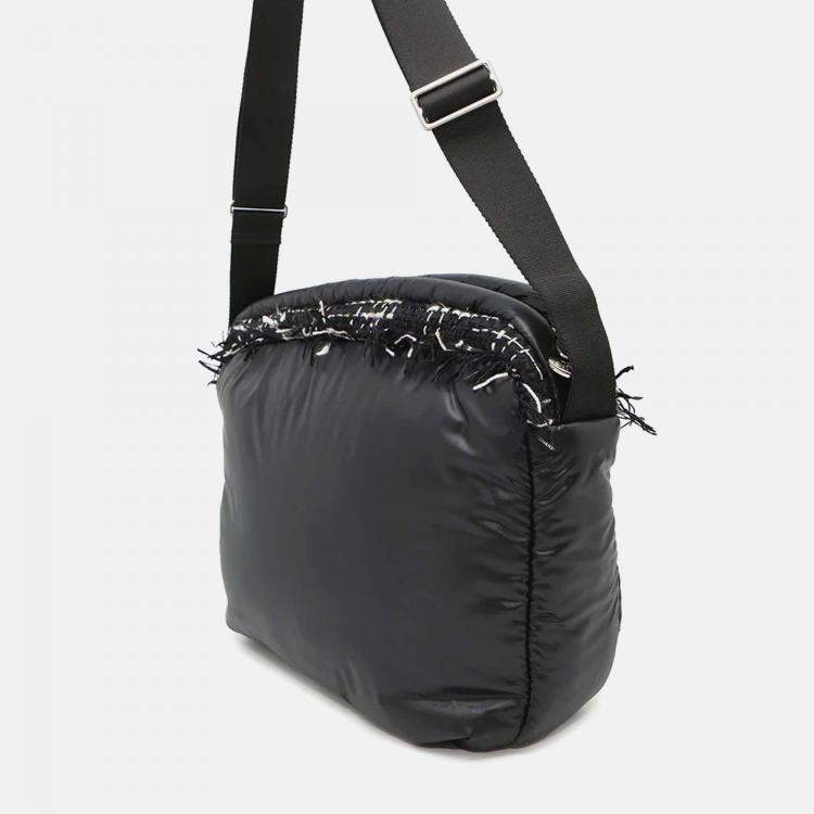 Pre Owned Chanel Coco Neige Black Nylon Shoulder Bag