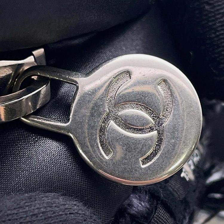 Pre Owned Chanel Coco Neige Black Nylon Shoulder Bag