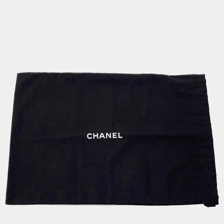 Pre Owned Chanel Matelasse Top Handle Black Lambskin Chain Vanity Bag