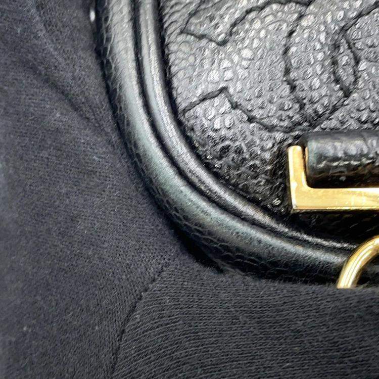 Pre Owned Chanel Triple Coco Black Caviar Leather Chain Backpack