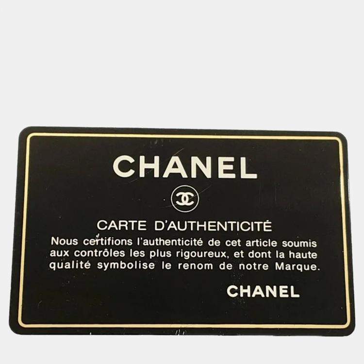 Pre Owned Chanel Triple Coco Black Caviar Leather Chain Backpack